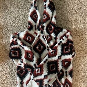 Women’s Shyanne Aztec Pullover Fuzzy Hoodie
